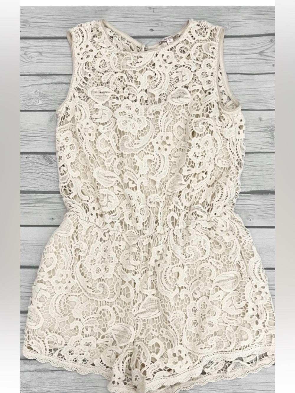 Ella Moss Cream Crotched Romper: so cute and chic for summer.